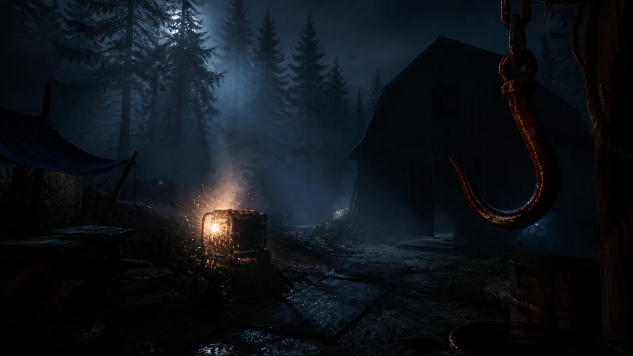 Dead by Daylight guide art — Crotus Prenn and hook pressure on Windows PC
